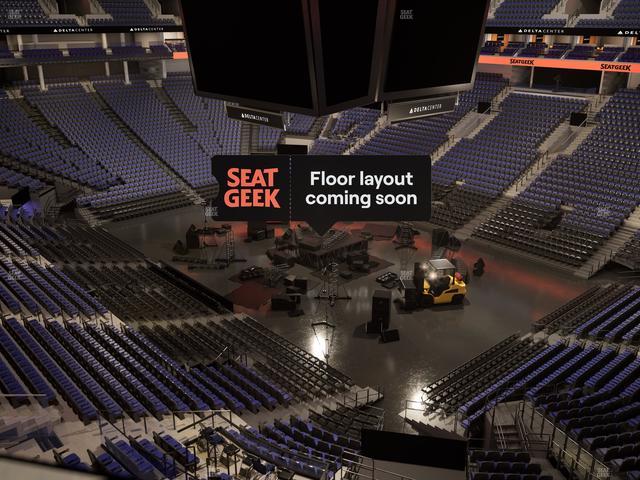 Delta Center - Section 107 Seat View