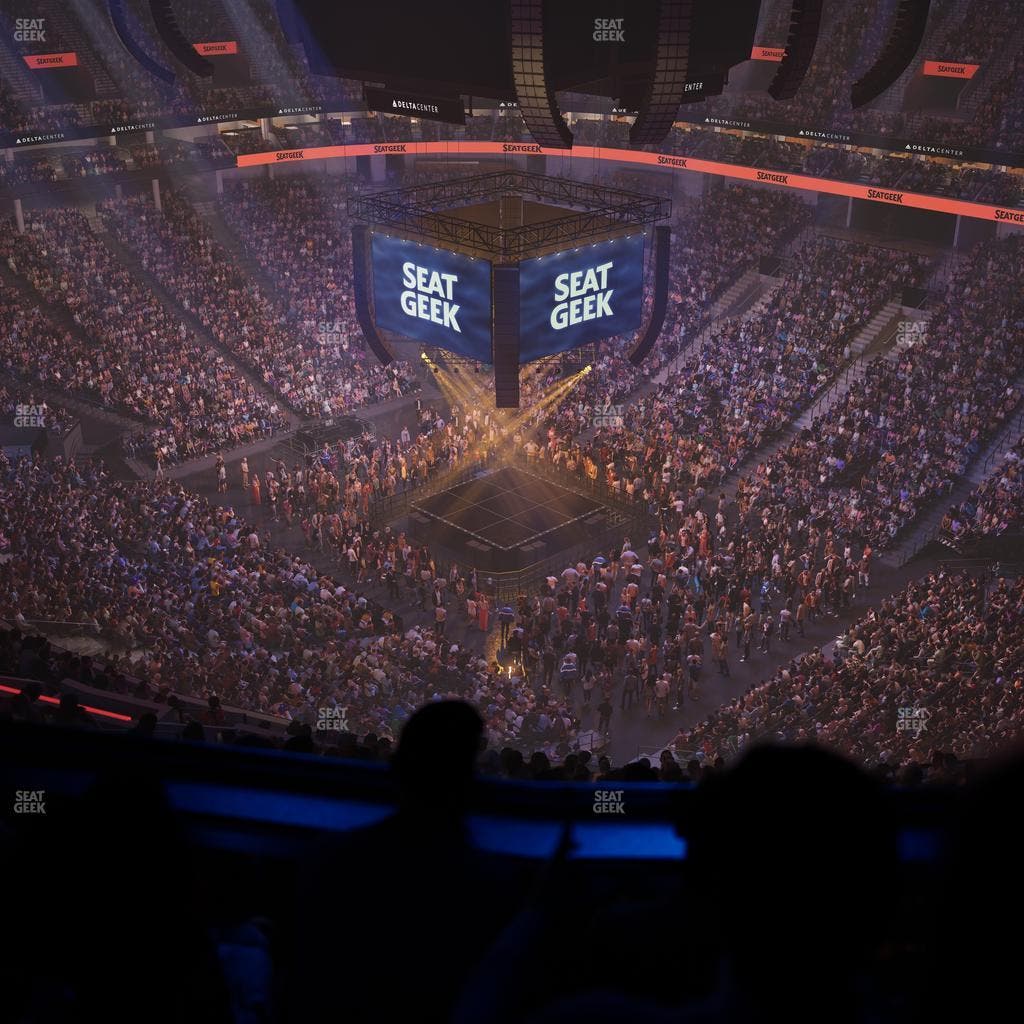 Delta Center - Section 107 Seat View