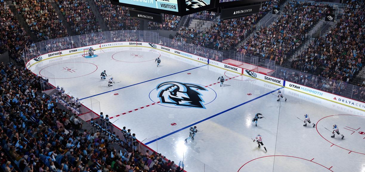 Delta Center - Section 107 Seat View