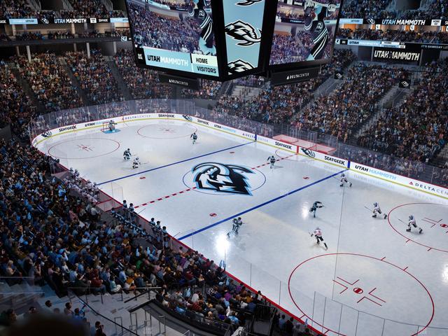 Delta Center - Section 107 Seat View