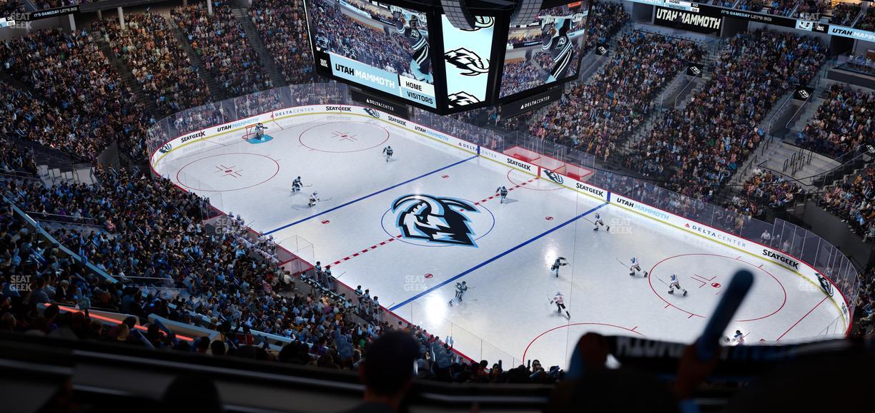 Delta Center - Section 107 Seat View