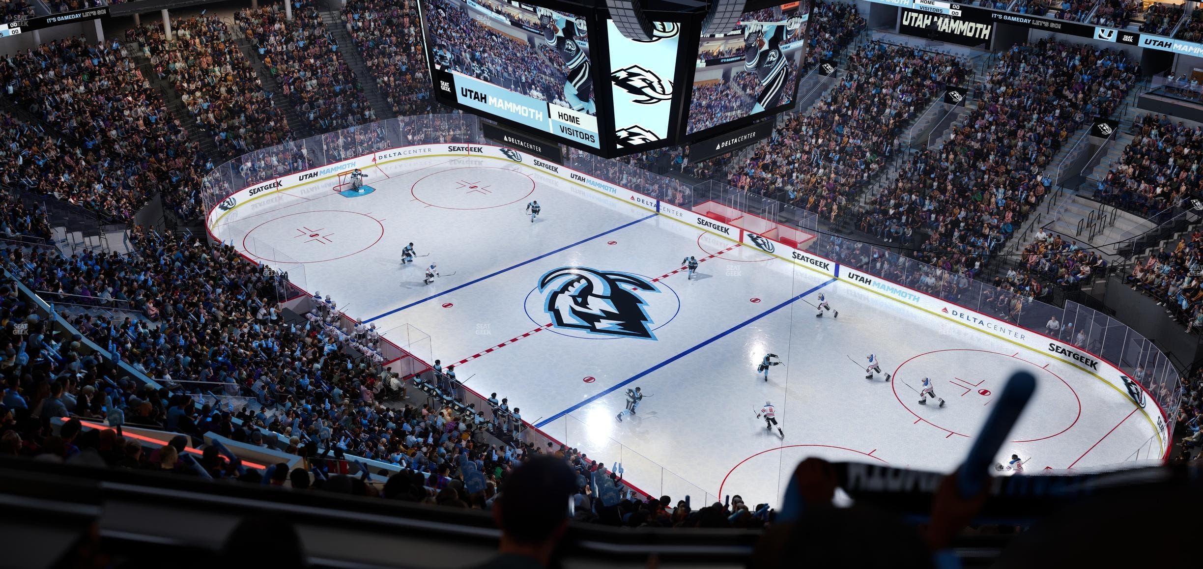 Delta Center - Section 107 Seat View