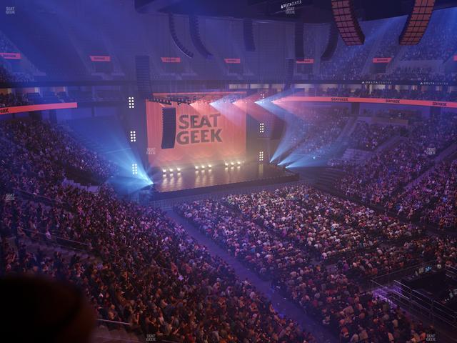 Delta Center - Section 107 Seat View