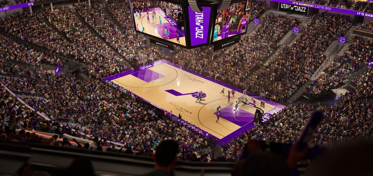 Delta Center - Section 107 Seat View