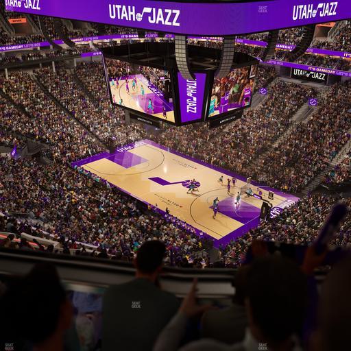 Delta Center - Section 107 Seat View