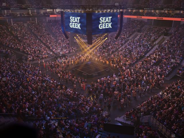 Delta Center - Section 107 Seat View