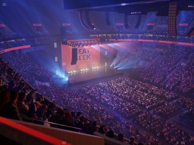 Delta Center - Section 108 Seat View