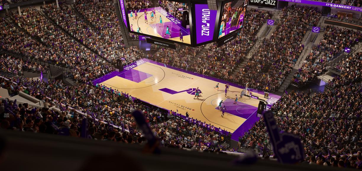 Delta Center - Section 108 Seat View