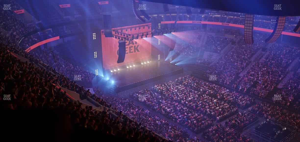 Delta Center - Section 108 Seat View