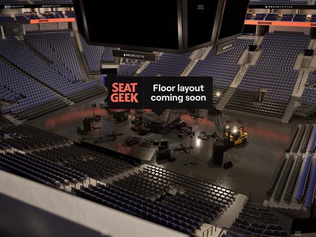 Delta Center - Section 109 Seat View
