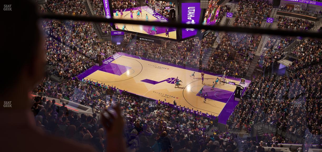 Delta Center - Section 109 Seat View