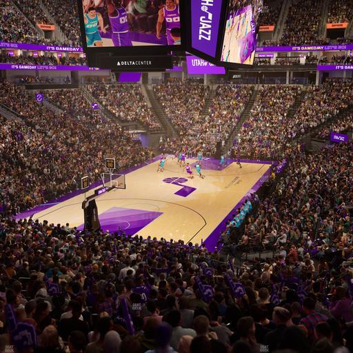 Delta Center - Section 11 Seat View