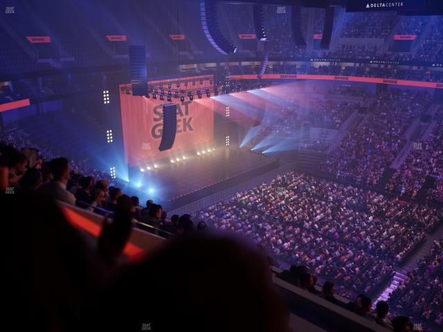 Delta Center - Section 110 Seat View