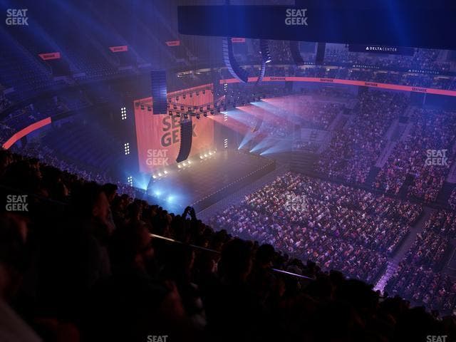 Delta Center - Section 110 Seat View Delta Center - Section 110 Seat View