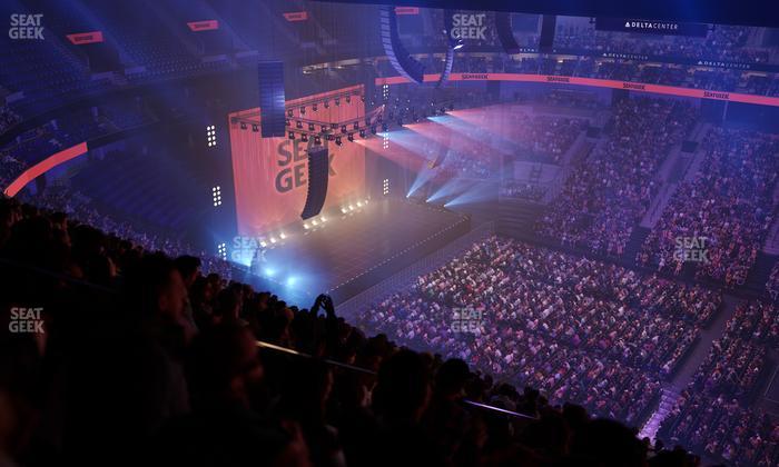 Delta Center - Section 110 Seat View