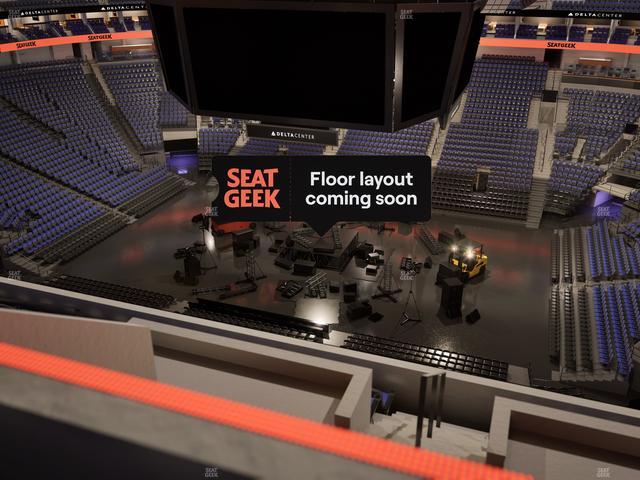 Delta Center - Section 110 Seat View