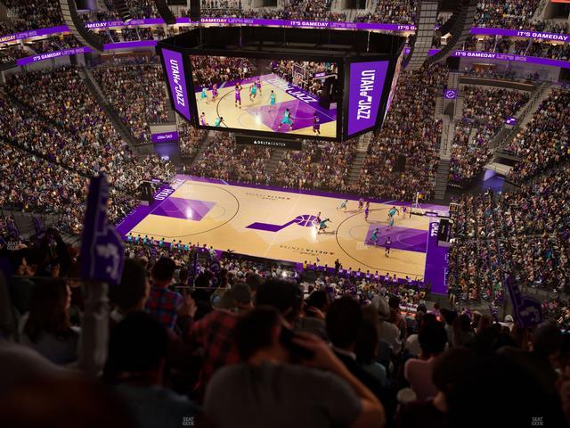 Delta Center - Section 110 Seat View Delta Center - Section 110 Seat View