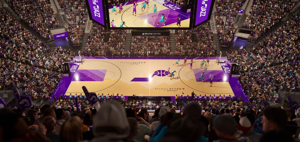 Delta Center - Section 112 Seat View