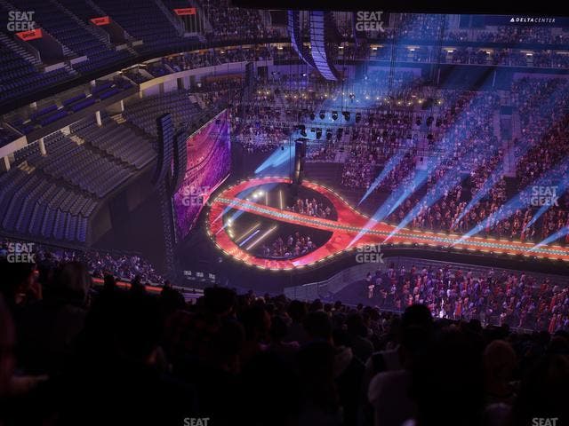 Delta Center - Section 113 Seat View