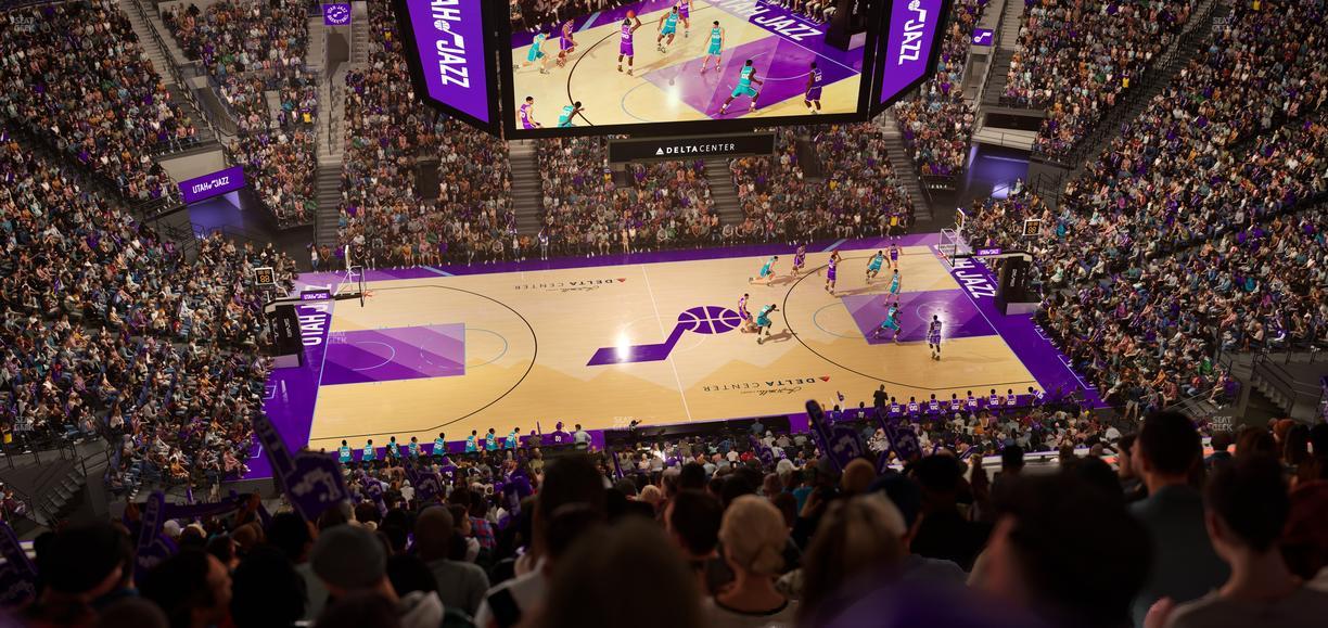 Delta Center - Section 113 Seat View