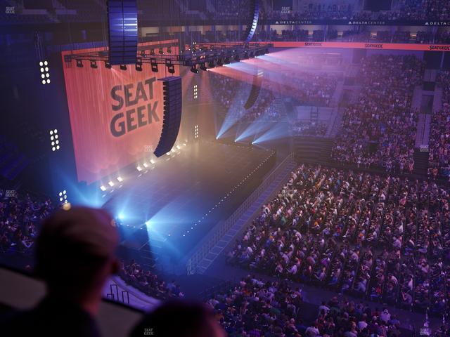 Delta Center - Section 113 Seat View