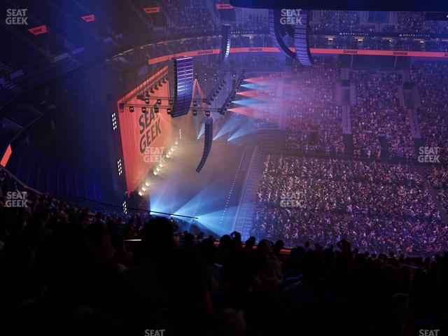 Delta Center - Section 114 Seat View