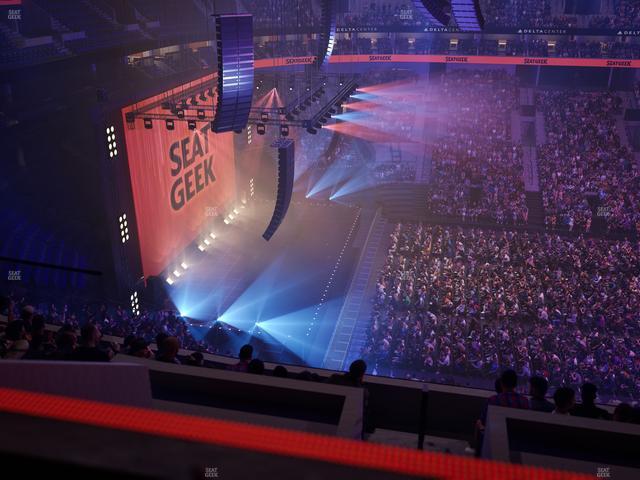 Delta Center - Section 114 Seat View