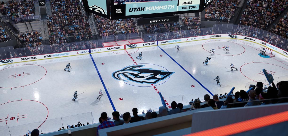 Delta Center - Section 114 Seat View