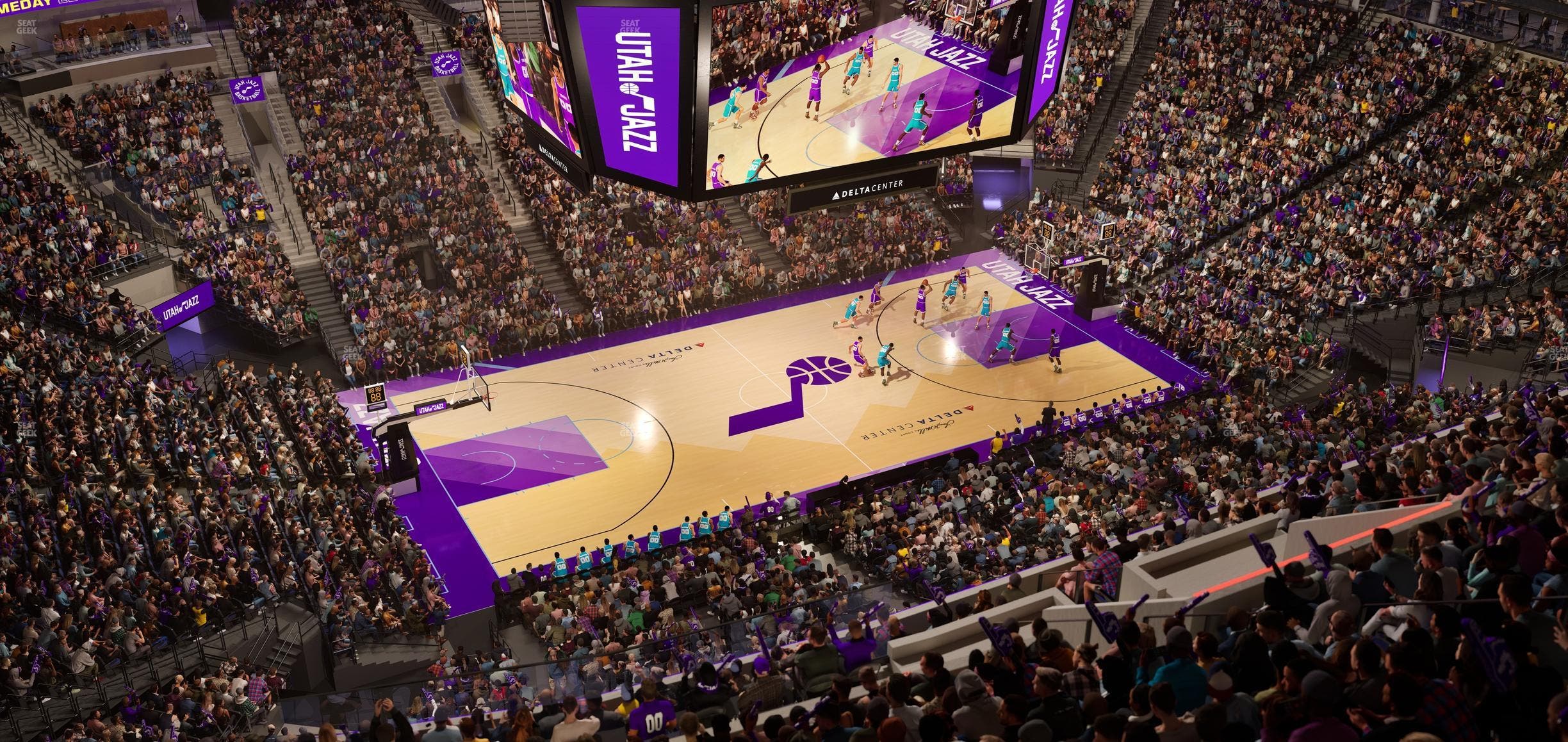 Delta Center - Section 115 Seat View