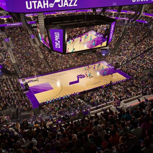 Delta Center - Section 115 Seat View