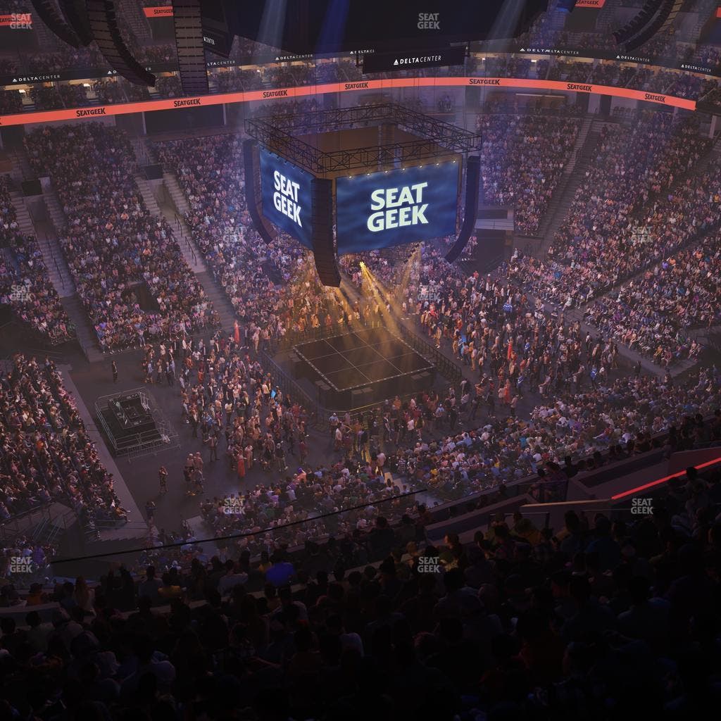 Delta Center - Section 115 Seat View