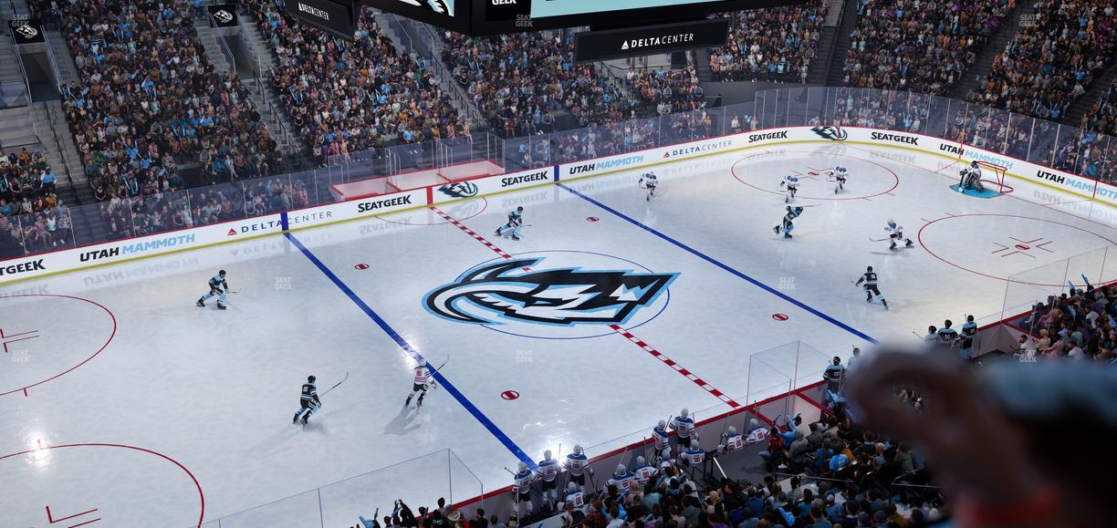 Delta Center - Section 115 Seat View