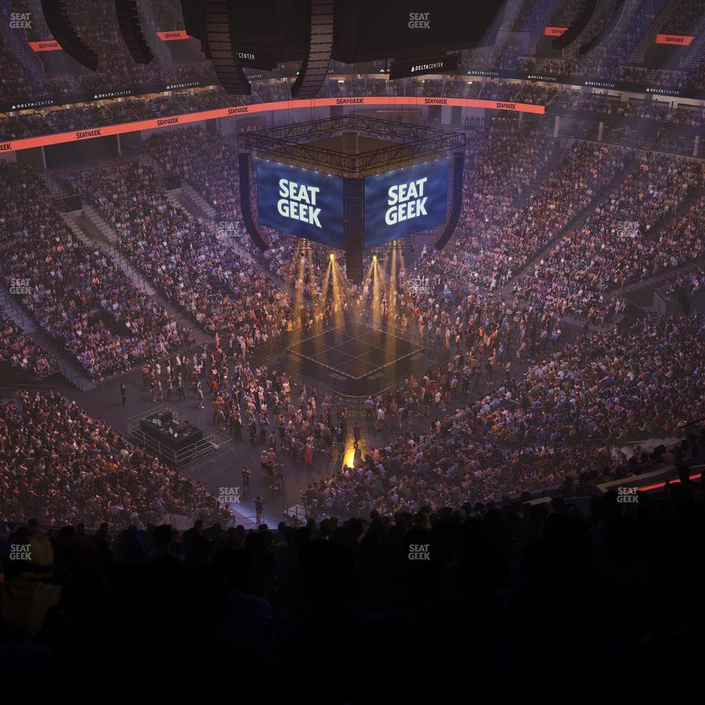 Delta Center - Section 117 Seat View