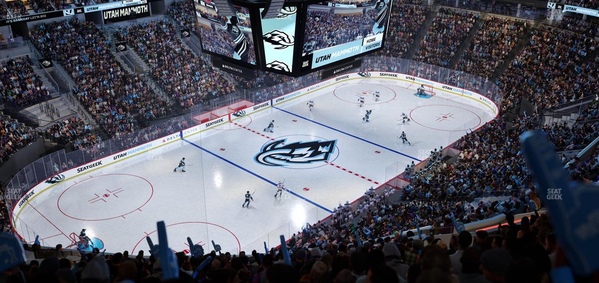 Delta Center - Section 117 Seat View