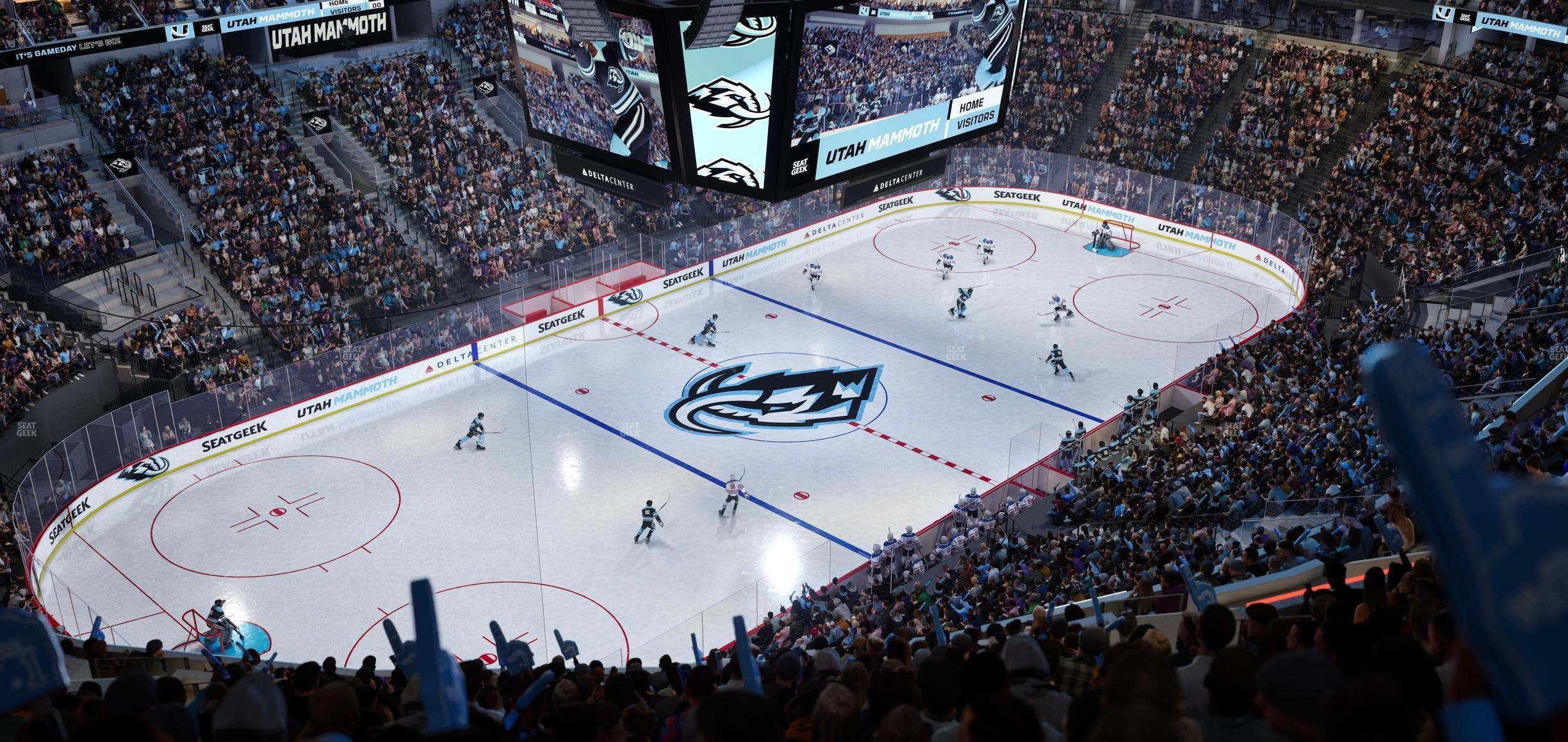 Delta Center - Section 117 Seat View