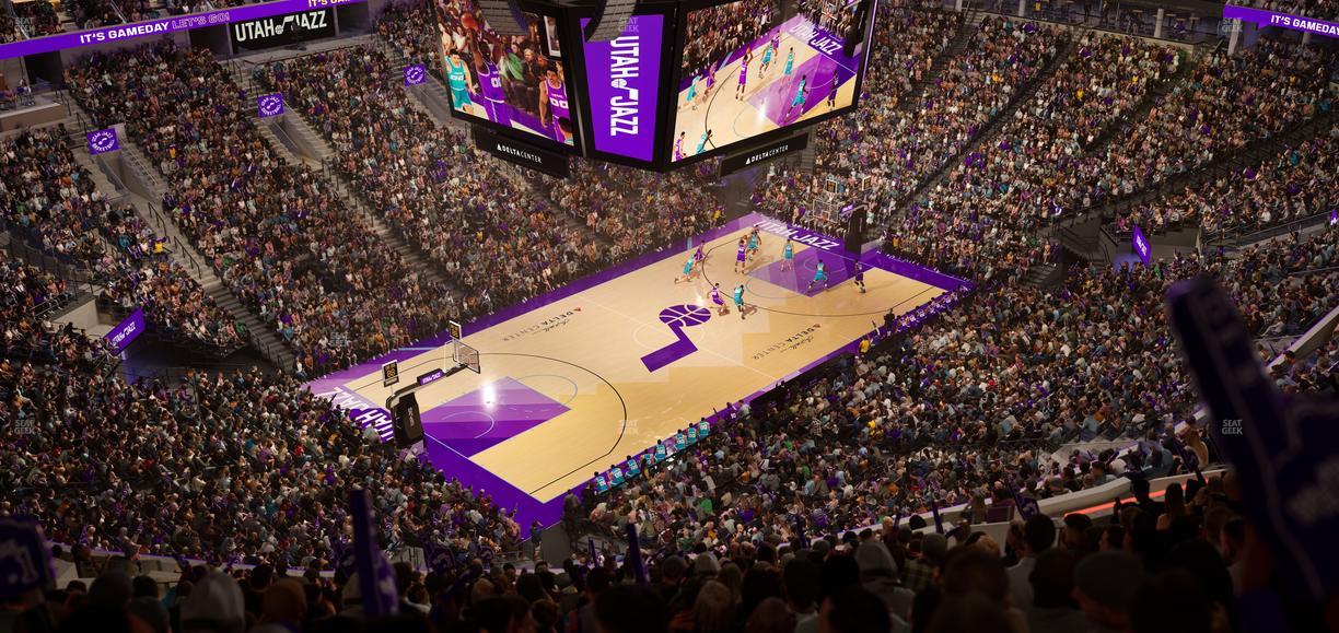 Delta Center - Section 117 Seat View