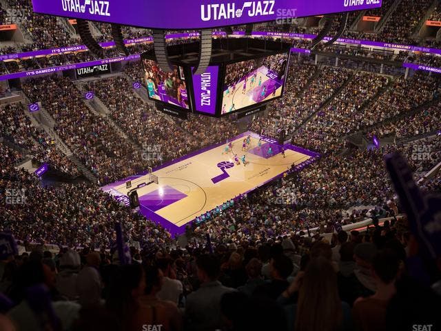 Delta Center - Section 117 Seat View