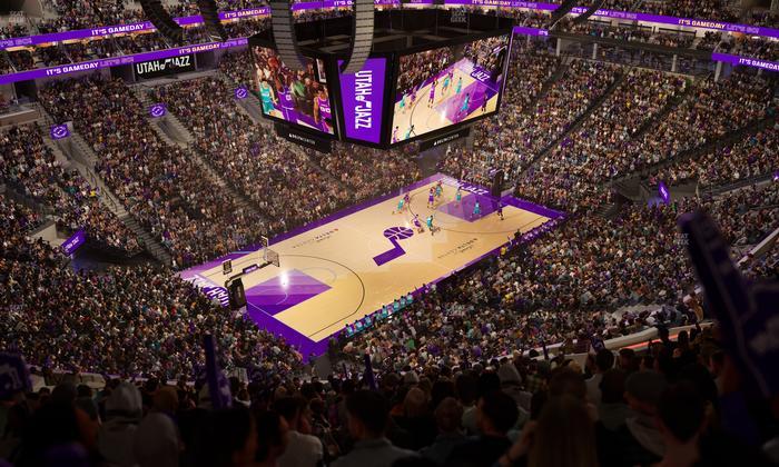 Delta Center - Section 117 Seat View