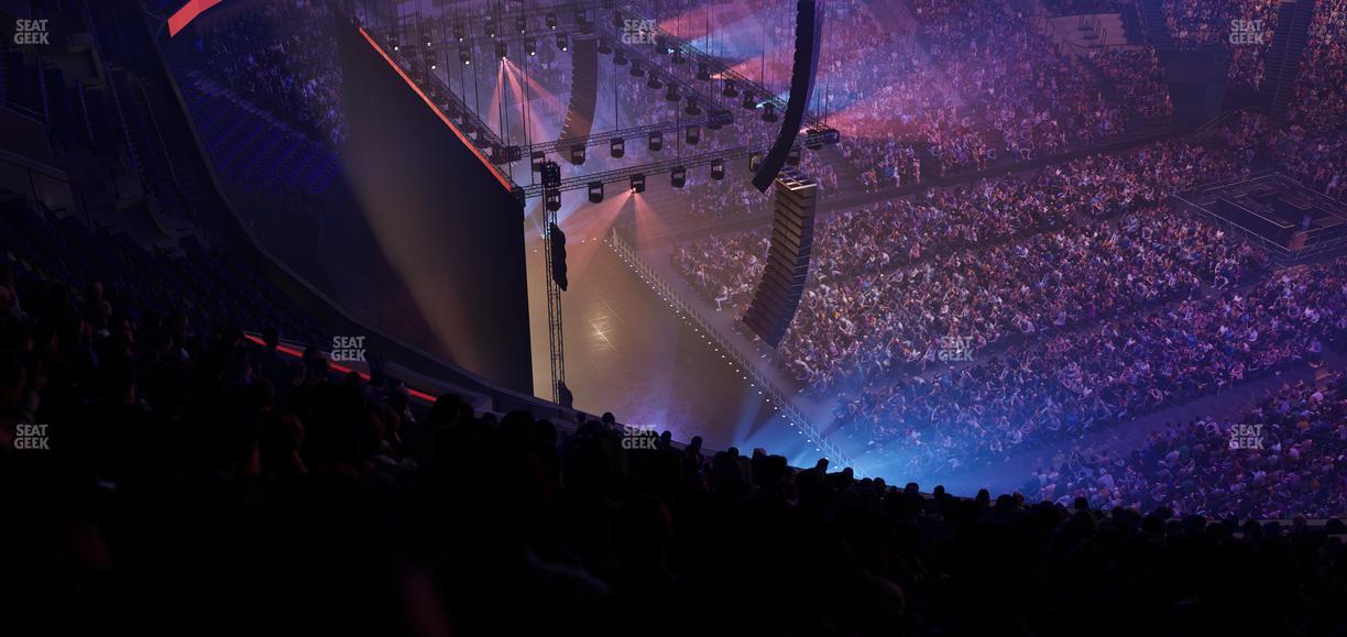 Delta Center - Section 117 Seat View