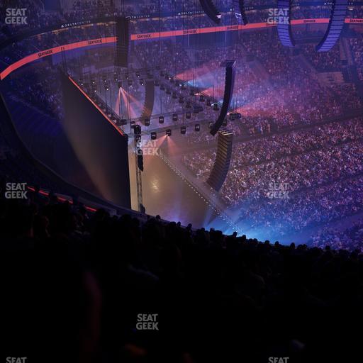 Delta Center - Section 117 Seat View