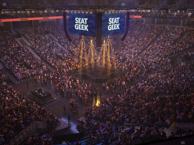 Delta Center - Section 117 Seat View