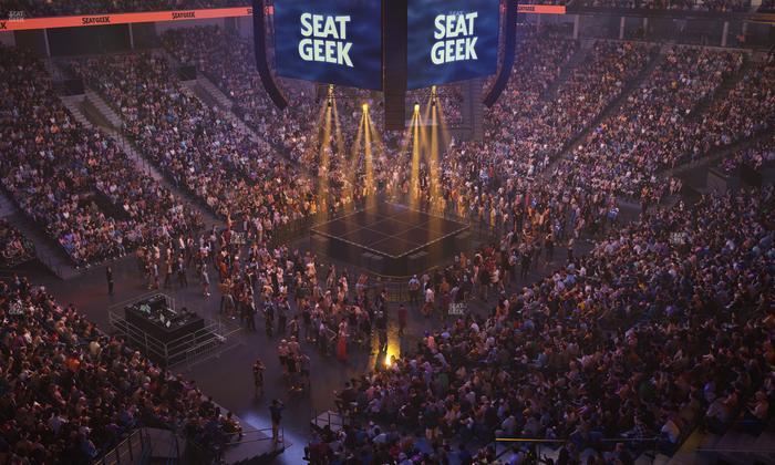 Delta Center - Section 117 Seat View