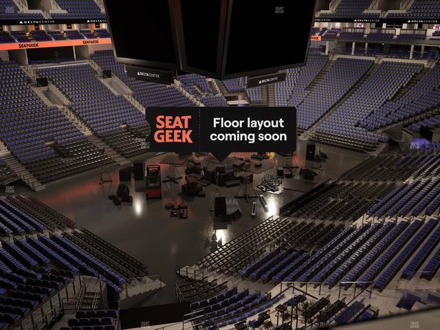 Delta Center - Section 117 Seat View