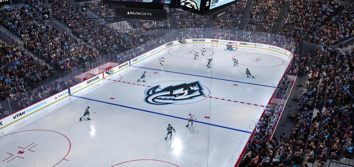 Delta Center - Section 119 Seat View