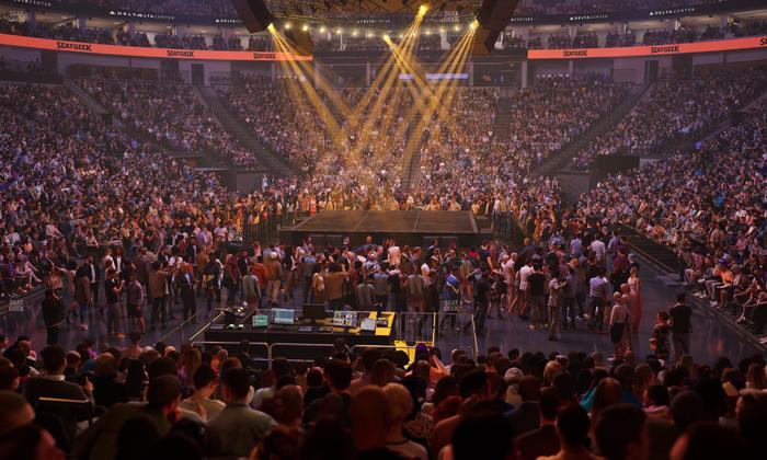 Delta Center - Section 12 Seat View