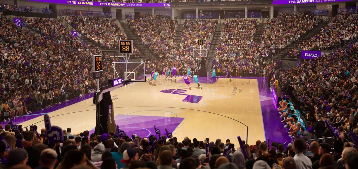 Delta Center - Section 12 Seat View