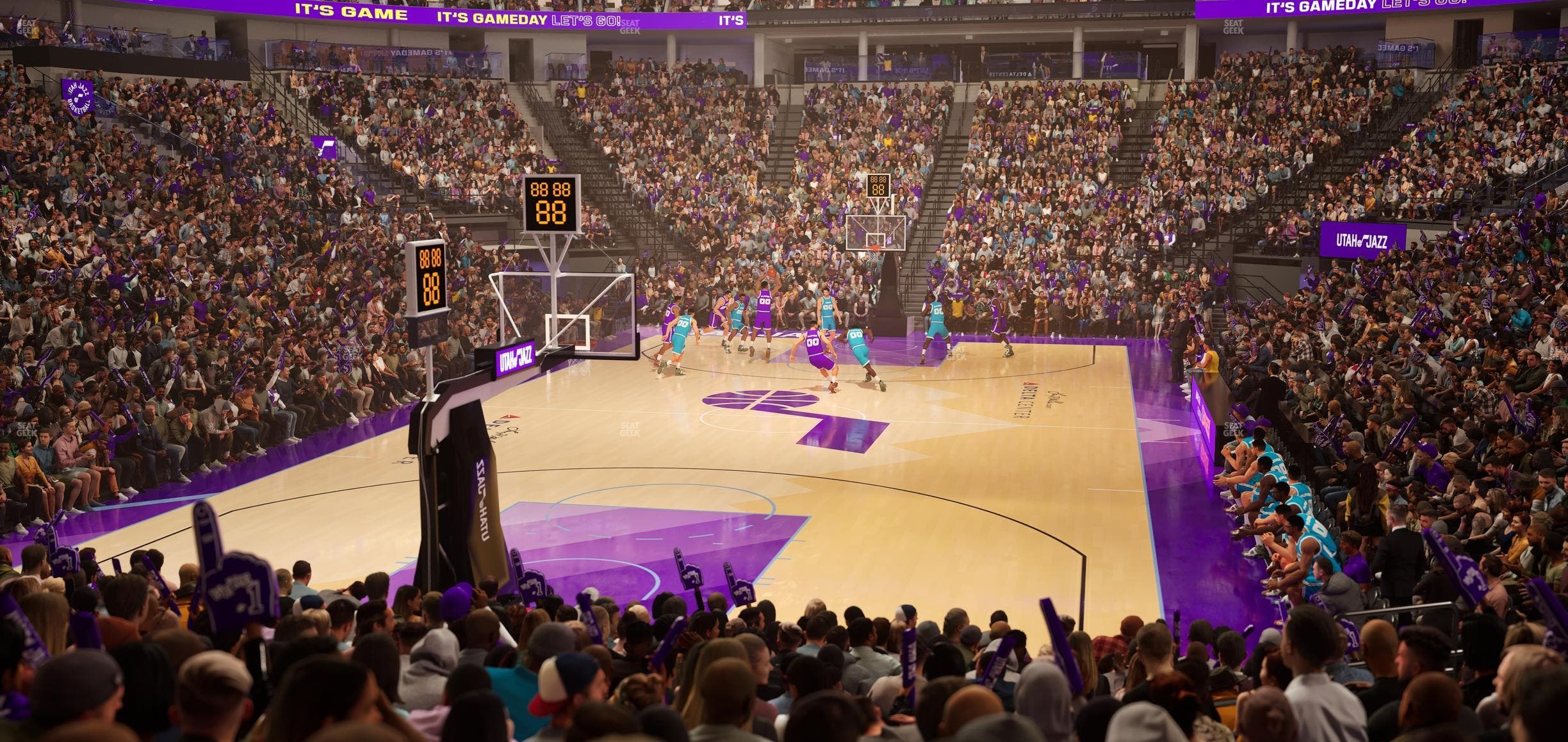 Delta Center - Section 12 Seat View