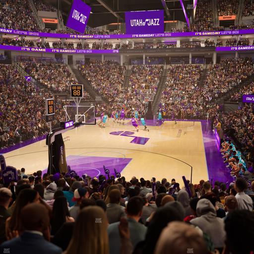 Delta Center - Section 12 Seat View