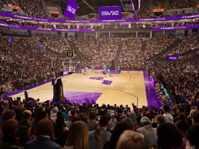 Delta Center - Section 12 Seat View