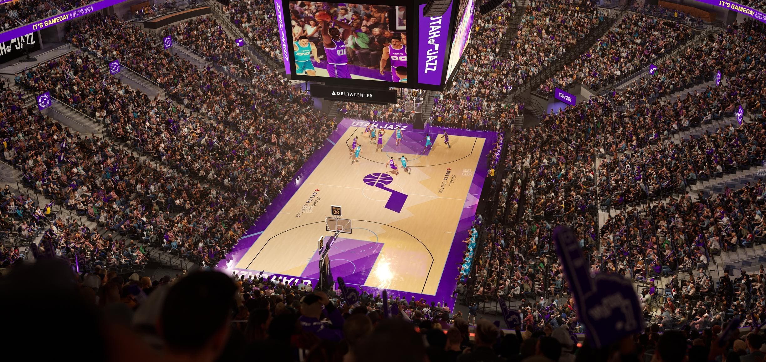 Delta Center - Section 120 Seat View